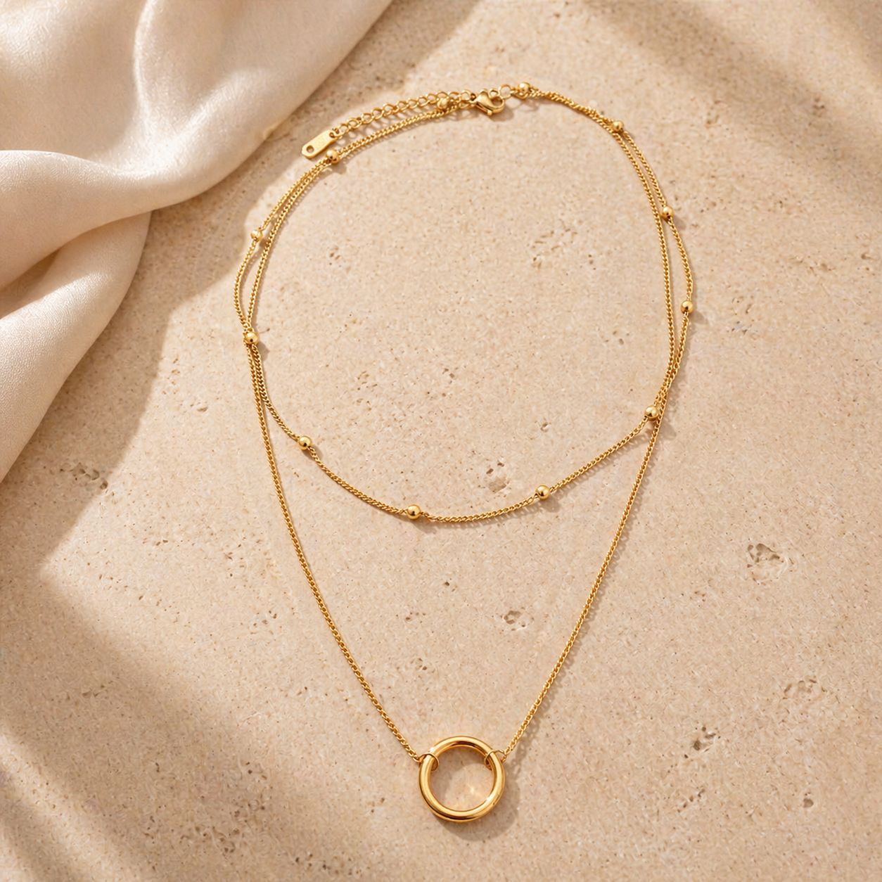 Solara Orbit Layered Necklace