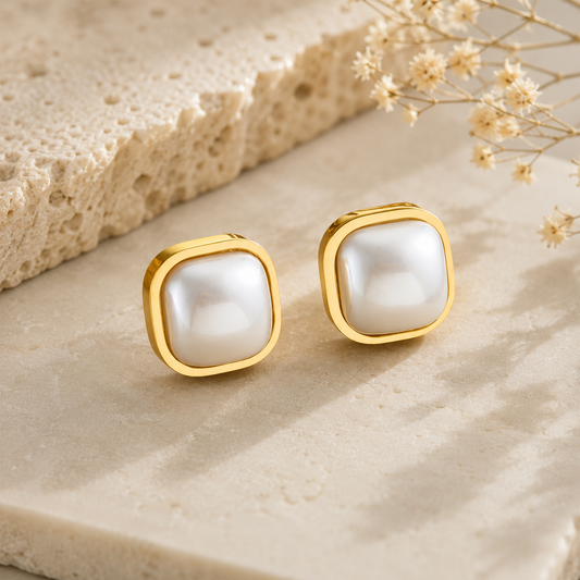 Framed Pearl Studs