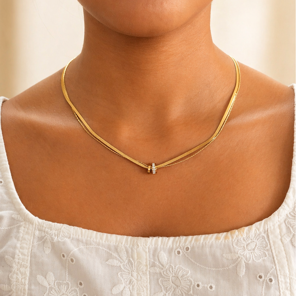 Dual Link Chain Necklace