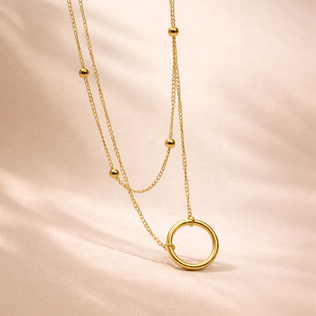 Solara Orbit Layered Necklace