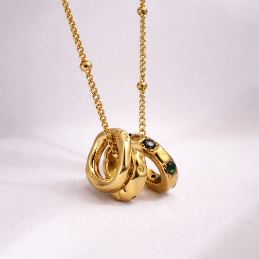 Trio Link Necklace