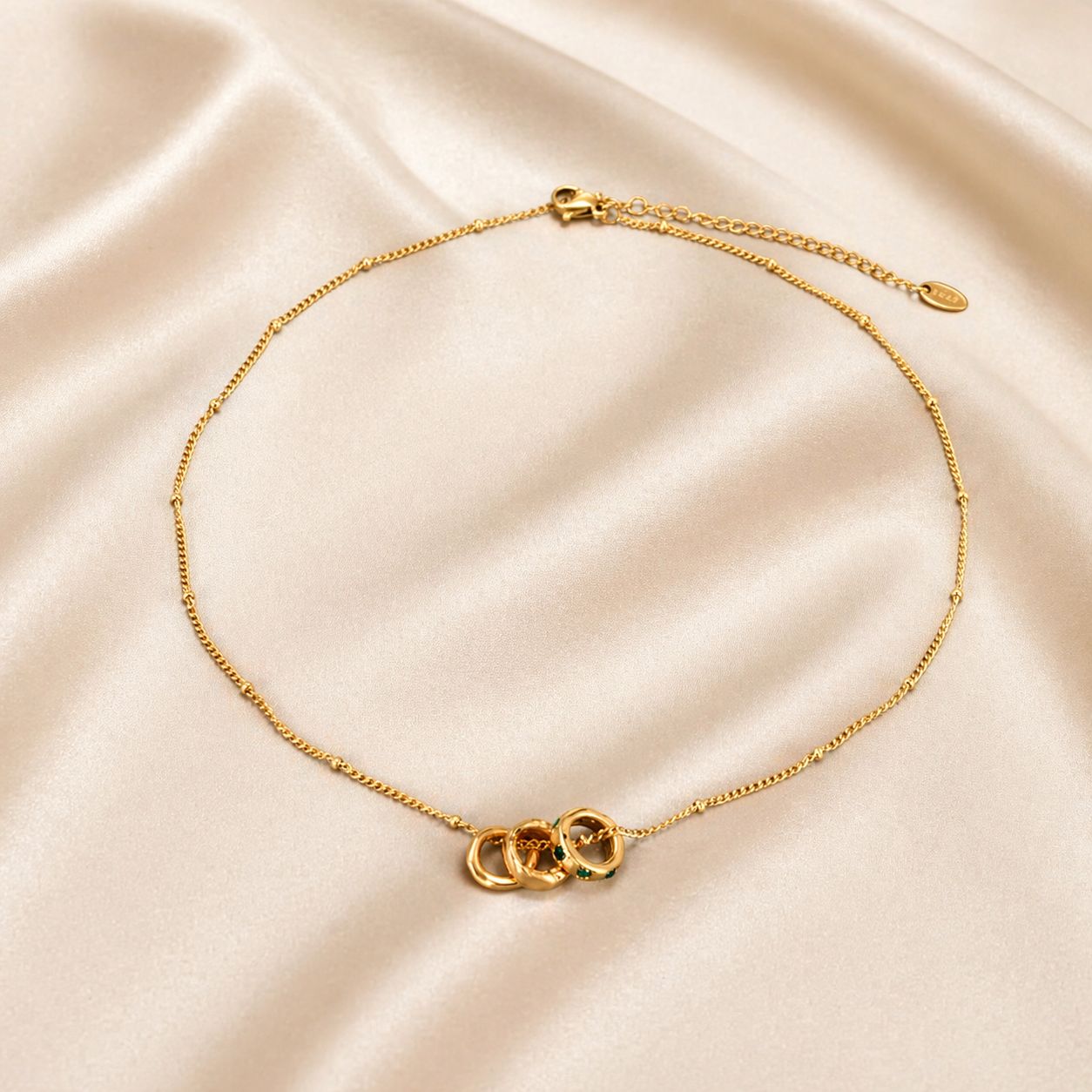 Trio Link Necklace