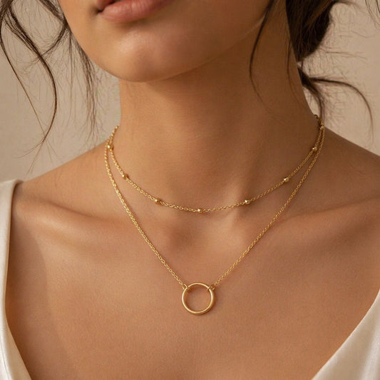 Solara Orbit Layered Necklace